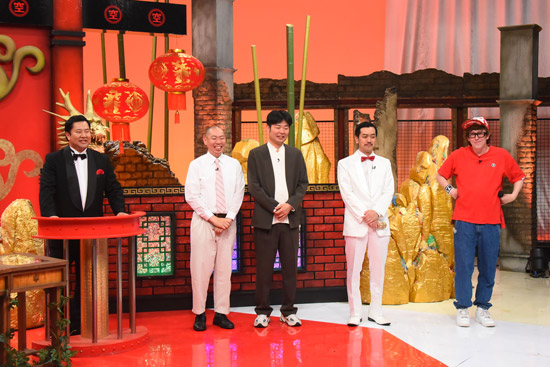 とにかく明るい安村、レギュラー(松本康太、西川晃啓)、ムーディ勝山、ですよ。