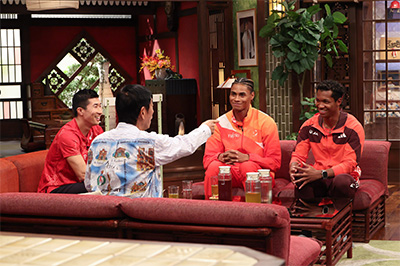 桐生祥秀、村竹ラシッド、中島佑気ジョセフ、明石家さんま