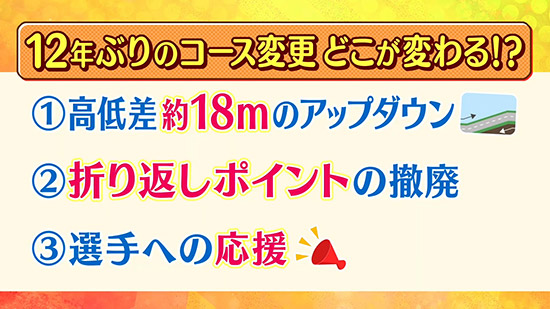 12年ぶりのコース変更どこが変わる!?