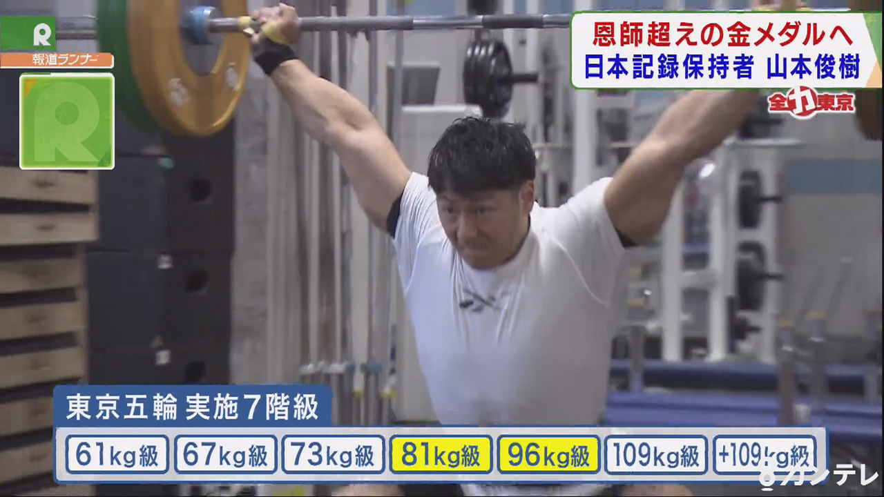 全力東京 ウエイトリフティング 山本俊樹 メダリストの恩師を超えろ 特集 報道ランナー ニュース 関西テレビ放送 カンテレ