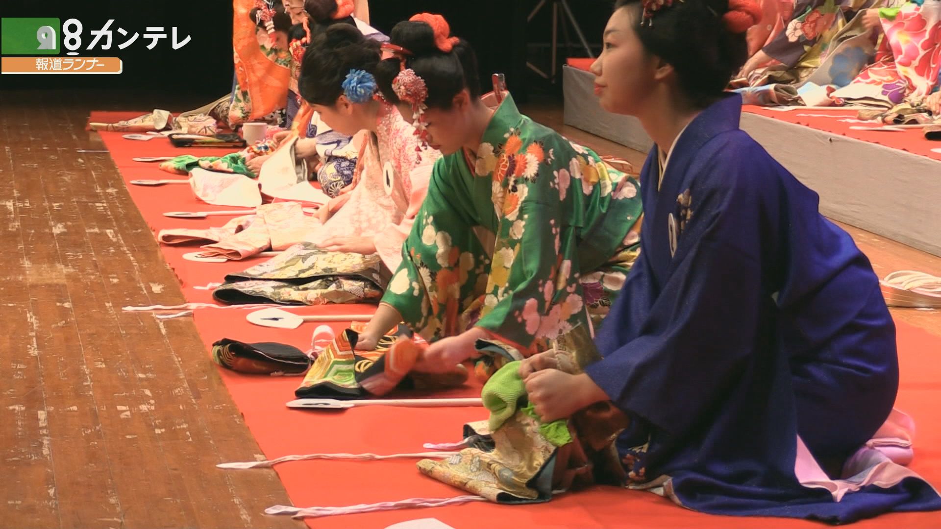 着付けの競技大会 １人で 早く 美しく 世界一を目指し 女子大生の 華麗なる戦い 特集 報道ランナー ニュース 関西テレビ放送 カンテレ