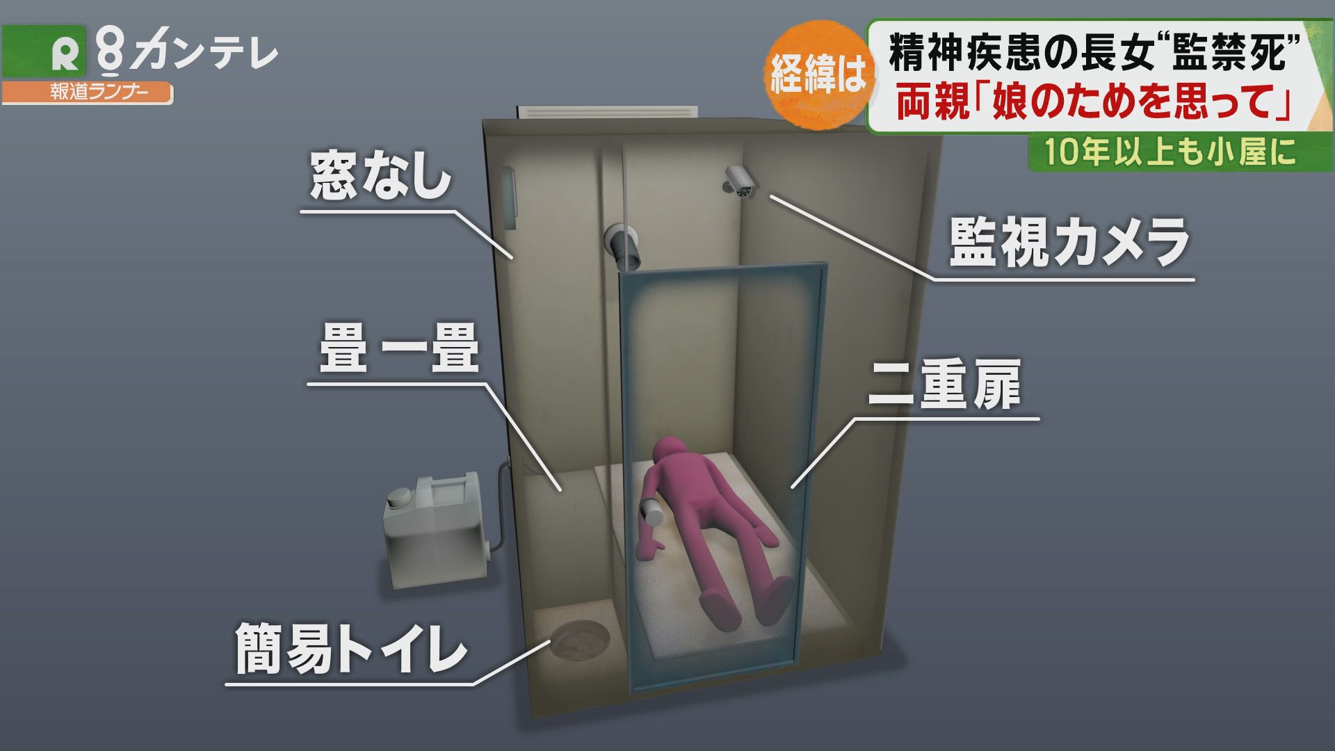 精神疾患の娘を「10年以上」プレハブに監禁、凍死させた両親…『娘のためにやった』と監禁の経緯を語る