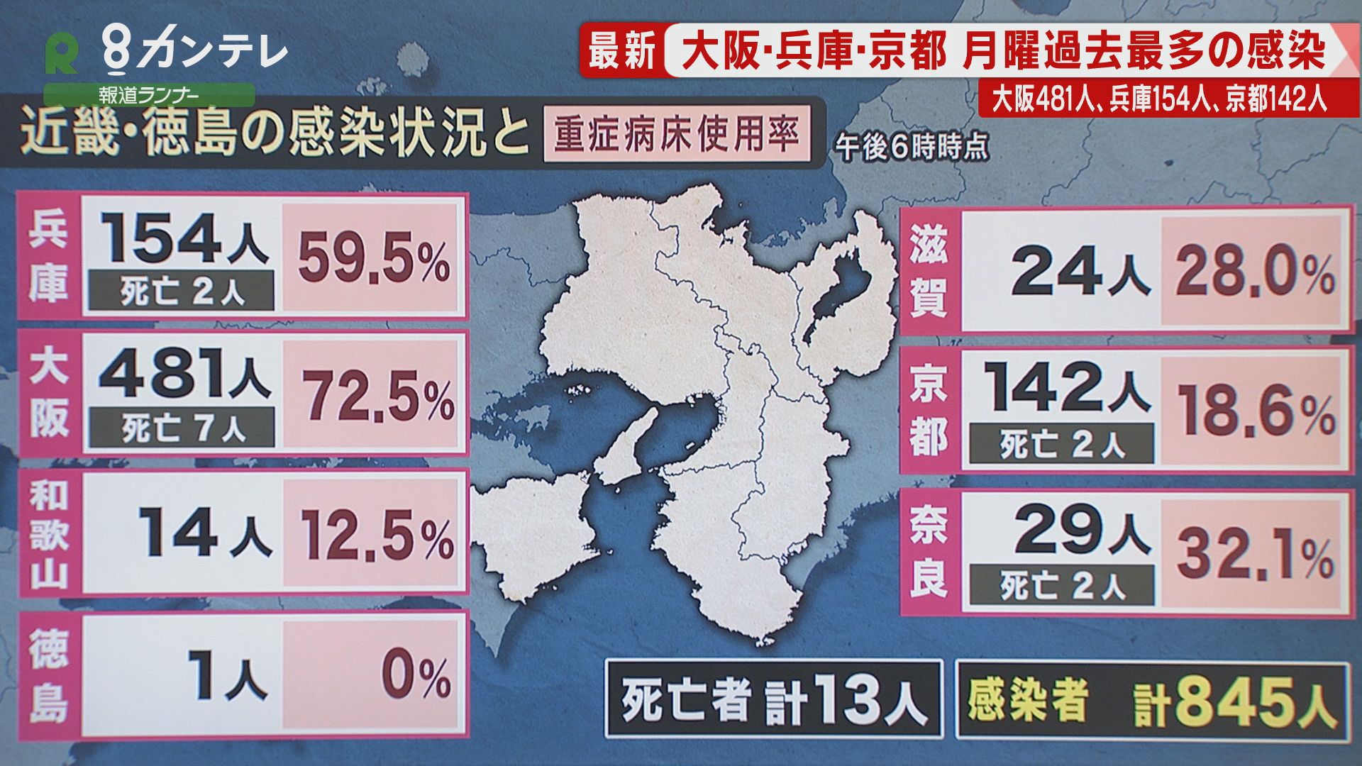 者 コロナ 速報 県 感染 滋賀