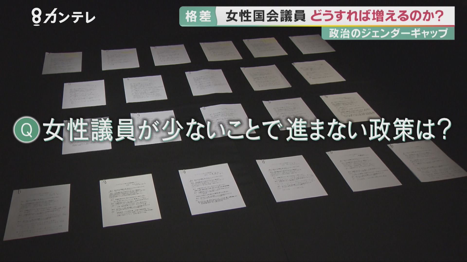 なぜ増えない？女性国会議員　政治の世界の男女格差で”実現されない政策”も…アンケートで見えた「本音」