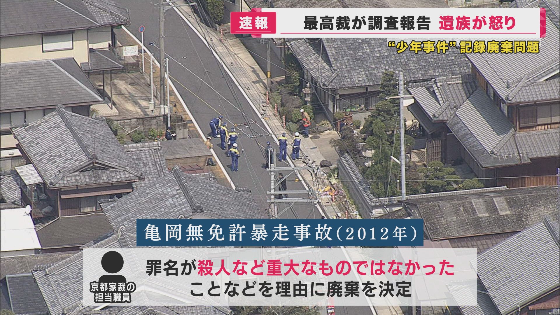 少年が居眠り運転する車にひかれ3人が死亡した事故（2012年　京都・亀岡市）