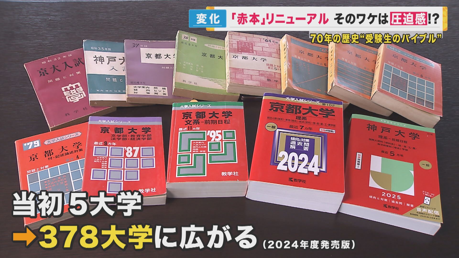 受験のバイブル「赤本」 若手の声で20年ぶりリニューアル 「表紙