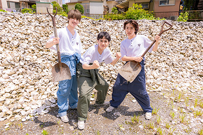 大西風雅、井上一太（AmBitious）、角紳太郎（Boys be）