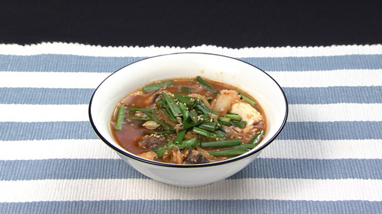 サバ缶キムチスープ