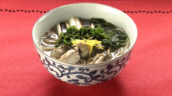 牡蠣バターそば