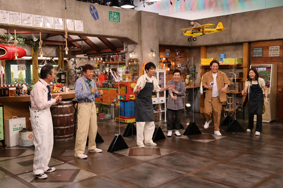 岡村隆史、石田明(NON STYLE)、狩野英孝、橋本和花子アナウンサー