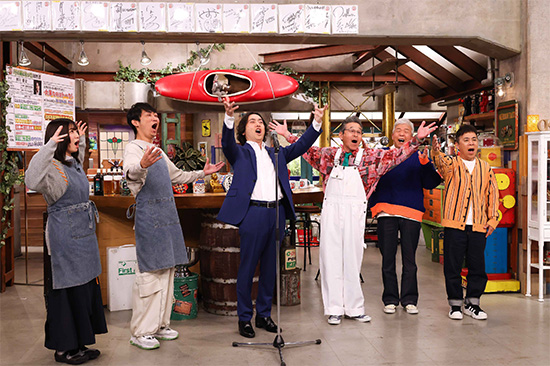 田中友梨奈（カンテレアナウンサー）、石田明（NON STYLE）、秋川雅史、間寛平、村上ショージ、岡村隆史（ナインティナイン）