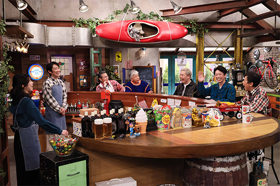 田中友梨奈（カンテレアナウンサー）、石田明（NON STYLE)、間寛平、村上ショージ、フットボールアワー、岡村隆史（ナインティナイン）