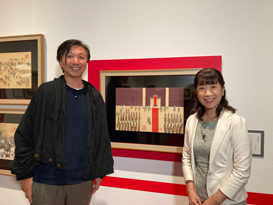 安野光雅展、美術家・ナカムラクニオ、関純子アナ