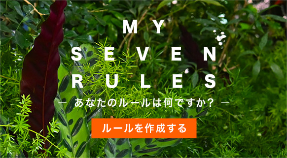 MY SEVEN RULES-あなたのルールは何ですか？- ルールを作成する