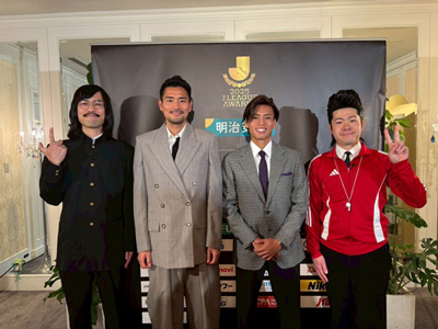 ジョックロック（福本ユウショウ・ゆうじろー）鈴木義宣・福田心之助（京都サンガF.C.）