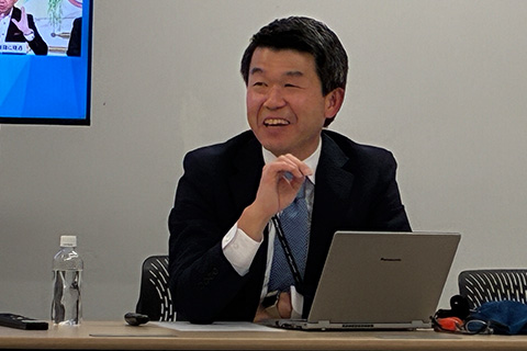 立命館大学産業社会学部の学生が来社・SNSが変えた選挙報道について議論