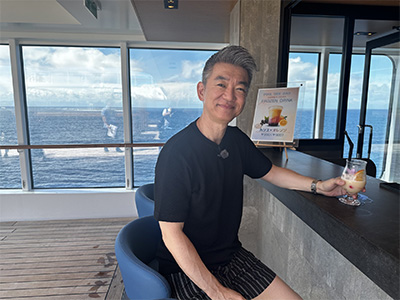 橋下徹、妻と豪華客船「飛鳥Ⅲ」へ夫婦で過ごす4泊5日の船旅に密着