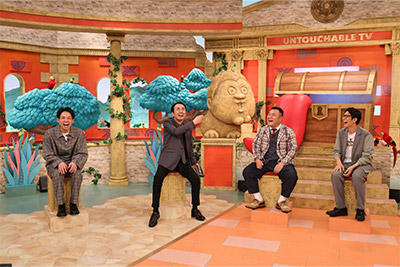 河井 ゆずる(アインシュタイン)、田中卓志(アンガールズ)、アンタッチャブル(山崎弘也・柴田英嗣)
