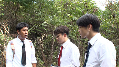 尾形貴弘(パンサー)、宮近海斗、松田元太(Travis Japan)