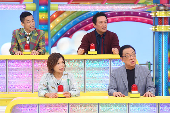 大久保佳代子、梅沢富美男 後列)COWCOW(多田健二、善し)