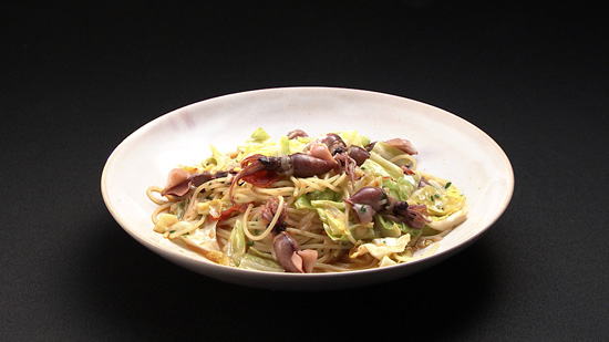 ～水田流『ホタルイカと春キャベツのパスタ』～