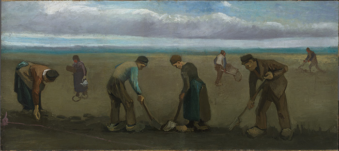 フィンセント・ファン・ゴッホ《じゃがいもを植える農民》