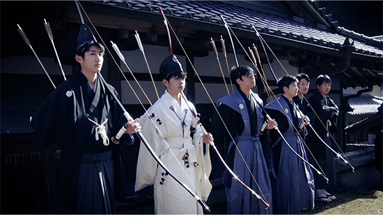 河合の弓引き行事