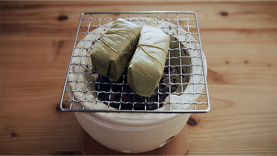 冬の柿の葉寿司