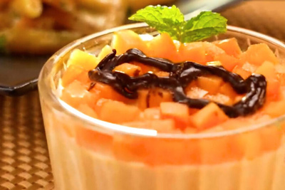 柿のムースケーキ